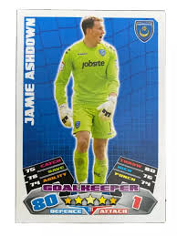 PORTSMOUTH HAND SIGNED Jamie Ashdown Match Attax Card 11/12. £2.99