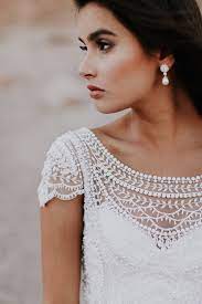 Wild At Heart Anna Campbell Vintage Inspired Hand Beaded Embellished Wedding Dress Embellished Wedding Dress Wedding Dress Low Back High Neck Wedding Gown