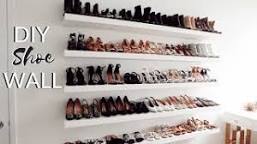 Image of IKEA shoe rack wall