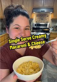 Homemade Single Serve Creamy Mac and Cheese Recipe. #singleserve  #macncheese #macaroniandcheese #macaroni #cheesymacaroni #noodles