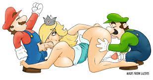 Mario Rosalina and Luigi by madefromlazers 