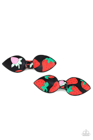 These bobby pins not only hold the hair securely, but also support your hairstyle. Strawberry Fields Black Hair Clips Paparazzi Accessories Flamingo Angie