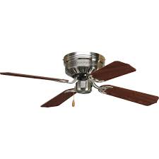 They are designed for interior use in rooms up to 20 ft. Airpro Collection 42 Four Blade Hugger Ceiling Fan P2524 09 Progress Lighting