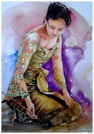 Watercolor trip to the feet of the himalayas #1 cat air di kaki himalaya #1. Lukisan Cat Air Usmantemonsuroso