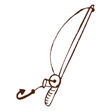 Download Hand Drawn Fishing Rod Icon Transparent Png Svg Vector File
