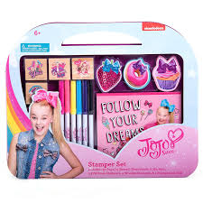 Omg 😮 guess what jojo siwa has her famous boomerang doll out right now in all the stores and it even sings boomerang to you when you push the botton on her it's so exciting so many fans like me. Jojo Siwa Stamper Set By Jojo Siwa Shop Online For Toys In The United Arab Emirates