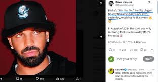 Not you too" had its biggest streaming day since 2020👀 This song just gets  better with time👀 : r/Drizzy