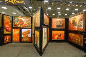 Customers Propanels Versatile Display System For Artists Schools And More Outdoor Art Booth Art Display Panels Art Festival Booth