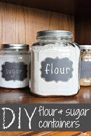 I wanted the succulent canisters to last a long time and be able to handle whatever our holiday guests before painting, wash the mason jars thoroughly in warm, soapy water to remove any dirt and greasy fingerprints. Flour And Sugar Canisters You Can Make Yourself Cleverly Simple Sugar Container Chalkboard Stickers Flour Sugar Containers