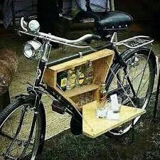 Liquor Carrying Box In Bicycle Bicycle Bar Vintage Bicycles Cargo Bike