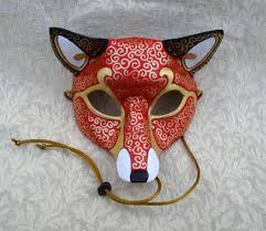 Venetian Fox Mask Handmade Leather Mask Etsy Leather Mask Fox Mask Masquerade Costumes