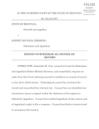 IN THE SUPREME COURT OF THE STATE OF MONTANA No. DA 23-0307 STATE OF  MONTANA, Plaintiff and Appellee, v. ROBERT MICHAEL ZERMENO,
