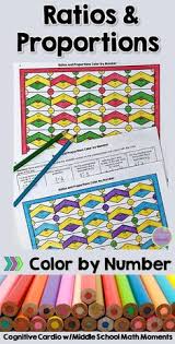Try This Self Checking Color By Number To Help Your Students Practice Ratio And Proportion Concepts Ratios And Proportions Proportion Math Middle School Math