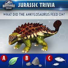 You're the boss when it comes to jurassic park film trivia! What Did The Ankylosaurus Feed Jurassic World The Game Facebook