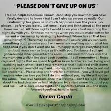 Please Dont Give Up On Us Husband Quotes Funny Giving Up Quotes Emotional Quotes