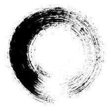 Enso Circular Brush Stroke Japanese Zen Circle Calligraphy N 2 Vector Art Illustration