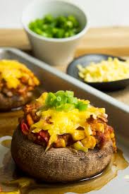 Baked & stuffed portobello mushroom packed over the brim. Chili Stuffed Portobello Mushrooms Vegan My Pure Plants