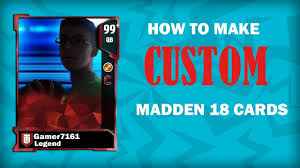 In just a few clicks, you can change the text with your own message, try out different colors and fonts, and even upload your own photos. How To Make Your Own Madden Ultimate Team Card On Photoshop Youtube