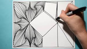 Most Satisfying Amazing Drawing Pattern Daily Art Therapy Day 035 Youtube Optical Illusions Art Daily Art Optical Illusions Drawings