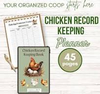 Registro de gallinas / Imprimibles para criar gallinas / Diario de gallinas  de traspatio / Imprimible para contar huevos de gallina / Carpeta de la ...