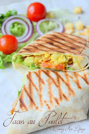 Idees Recettes Faciles Et Rapides La Cuisine De Djouza Recette De Tacos Idee Recette Facile Tacos Au Poulet