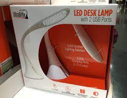 Deal for the ultrabrite dome led desk lamp at costco. Ultrabrite Led Desk Lamp Model Sl9067 2 With 2 Usb Ports Costco Weekender