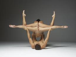 Gymnastics with naked twins Porn Pic - EPORNER