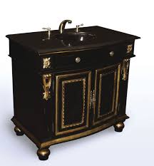 Black Bathroom Vanity With Marble Top Antique Elements Collection Vanity With Sink 2 Drawer 2 Dr Black Limited Edition Vanity Sink Antique Bathroom Vanity Vanity