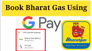 How To Book Bharat Gas Using Google Pay App Pay Gas Bill Youtube