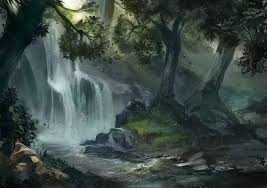 Deep Woods Fantasy Landscape Forest Scenery Forest Painting