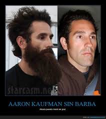 De barbudo mayor a joven irreconocible