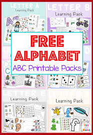 Free Alphabet Printable Packs Fun With Mama Printables