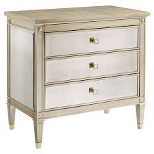 Get free shipping on qualified mirrored nightstands or buy online pick up in store today in the furniture department. Caracole A Classic Beauty French Country Antique Mirror Champagne Silver Leaf Wood Nightstand Wide Over 29 W Kathy Kuo Home