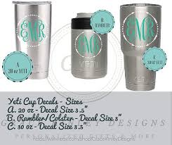 41 Circumstantial Yeti Cup Decal Size Chart