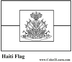Haiti Flag To Color Haiti Flag Flag Coloring Pages Haitian Flag