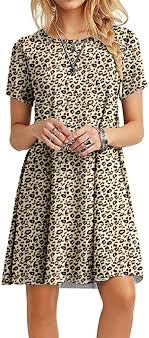 Molerani Women S Casual Plain Simple T Shirt Loose Dress Purple Gray L At Amazon Women S Clothing Store In 2020 Shirt Dress Style Loose Dress Casual Dresses For Women