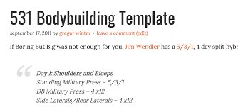 #fitblr #strengthblr #531 #wendler531 #therightsideofforty #liftrunbike. 531 Bodybuilding Template All Things Gym