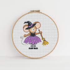 Wide selection of crochet afghans, blankets, throws & more. Furry Tales Witch Mouse Cross Stitch Pattern Lucie Heaton