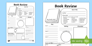 While older students are becoming proficient writing, it can still be helpful to have a simple template to allow children to just this 4th grade book report template allows students to focus on writing good sentences with correct spelling instead of trying to figure out what to. In Depth Book Review Writing Template Grades 4 6 English