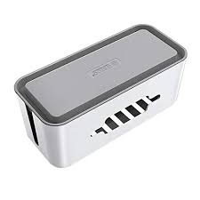 Like power strips, surge protectors plug into wall outlets and provide outlets for multiple devices. Orico Cable Management Box Storage Case Cable Organizer 16 9 X 7 1 X 6 3 Inches To Protect Power Strip Charger Usb Hub Cable And Other Electric Devices Extral Large Buy Online In Bahamas