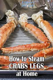 How To Steam Crabs Legs Crab Legs Steamed Crab Legs Steamed King Crab Legs Recipe