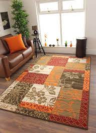 Give your living room a great new look with these luxury rugs.you are welcome to visit our sheffield store where all our rugs are on. New Warm Red Orange Modern Patchwork Rugs Small Large Living Room Carpet Rugs Ebay Rugs In Living Room Living Room Carpet Living Room Orange