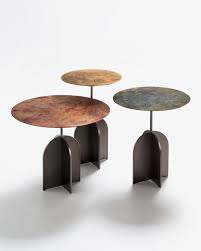 nicola tables by de castelli now available at haute living sleek furniture coffee table metal side table