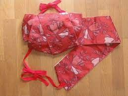 すぐに結べる さくら造り帯 赤い半幅帯の変わり結び h 3 半幅 帯 帯 半幅 帯 の 結び方