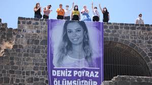 Poyraz'ın rahatsızlanan annesinin yerine işe gittiği öne. Anf Bild Von Deniz Poyraz An Der Stadtmauer Von Amed Aufgehangt