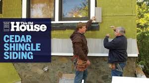 L lock a short piece of siding into the gable starter course (i.e., the last course before the gable starts). How To Install Cedar Shingle Siding This Old House Youtube