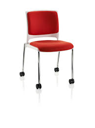 Strive 4 Leg With Upholstered Seat Back Plus Casters Chair Seating Home Decor