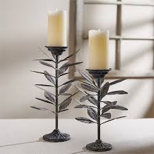 Glass candle holders for pillar candle taper candle, wedding decoration, clear candlestick holder for home decoration. Tall Leaf Pillar Candle Holder Split P