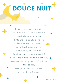 Et si tu es un professeur. Douce Nuit Paroles Douce Nuit Avec Tete A Modeler