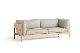 Retaining the same strong aesthetic presence as its firmer, more pared back sibling, this version takes on a more fluid, poetic silhouette. Hay Sofa Arbour 3 Sitzer Eiche Re Wool 408